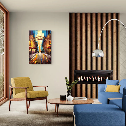 San Diego Historic Gaslamp District - Canvas Wall Art Living Room