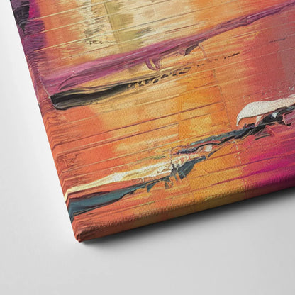 Miami Palm Trees and Sunset Canvas Close Up