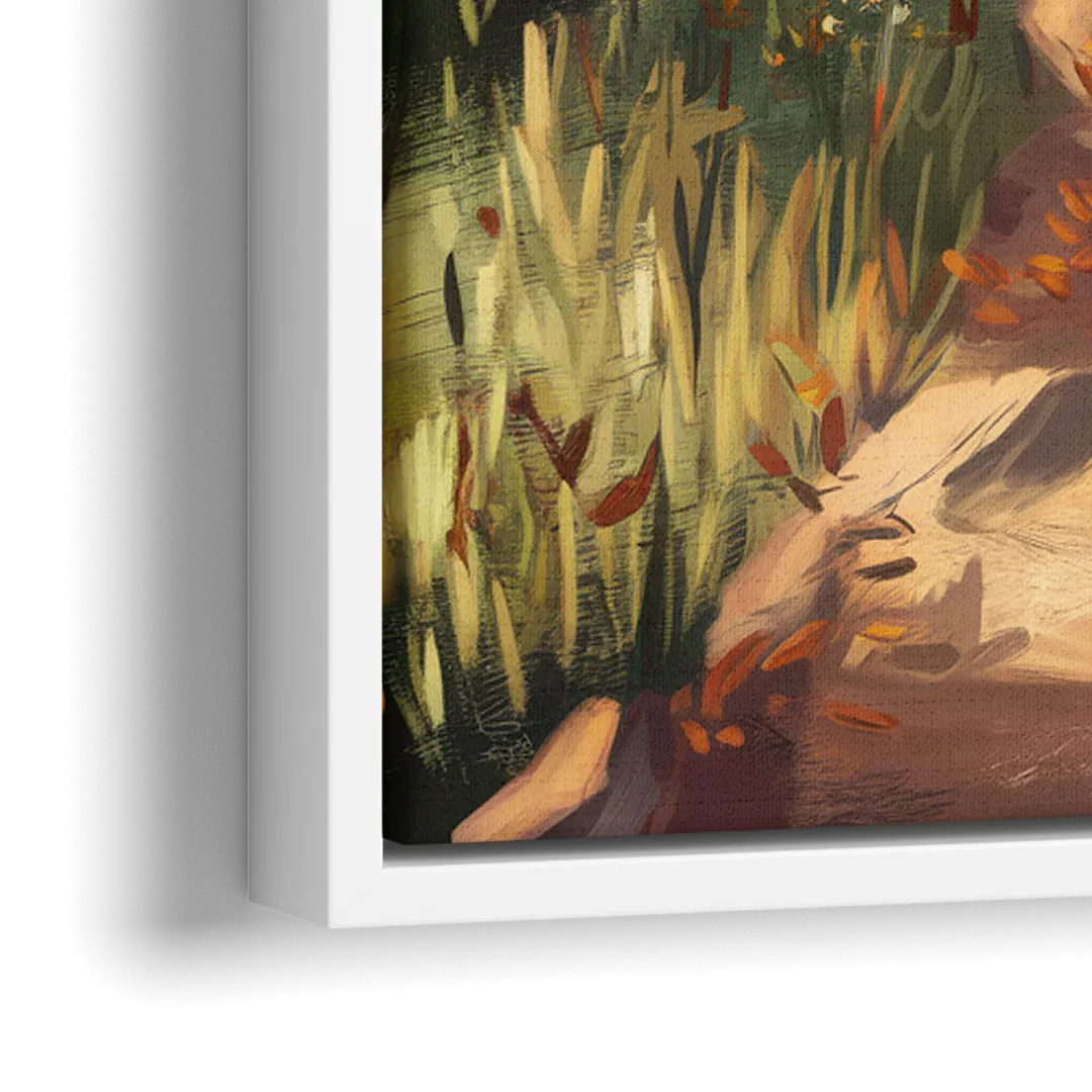 Joseph Nature Trails - Close-Up White Frame Canvas