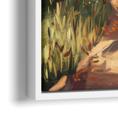 Joseph Nature Trails - Close-Up White Frame Canvas