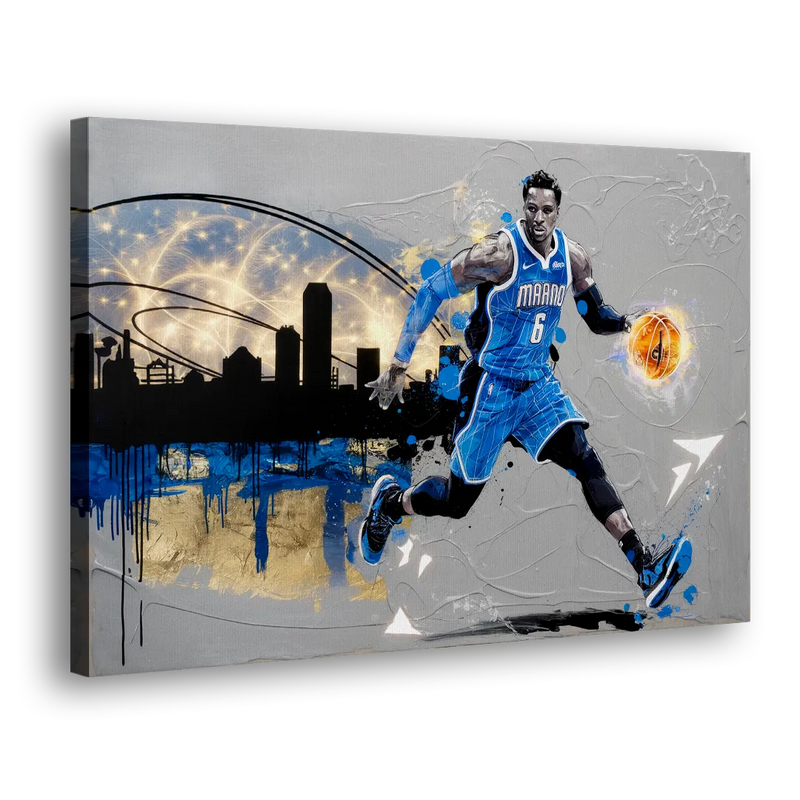 Orlando Magic Basketball Theme - Canvas Print Art Sides
