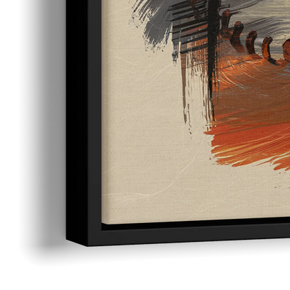 San Francisco Giants Logo Design - Close-Up Black Frame Canvas