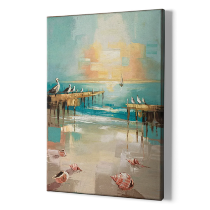 Naples Florida Coastal Vibes - Canvas Print Art Sides