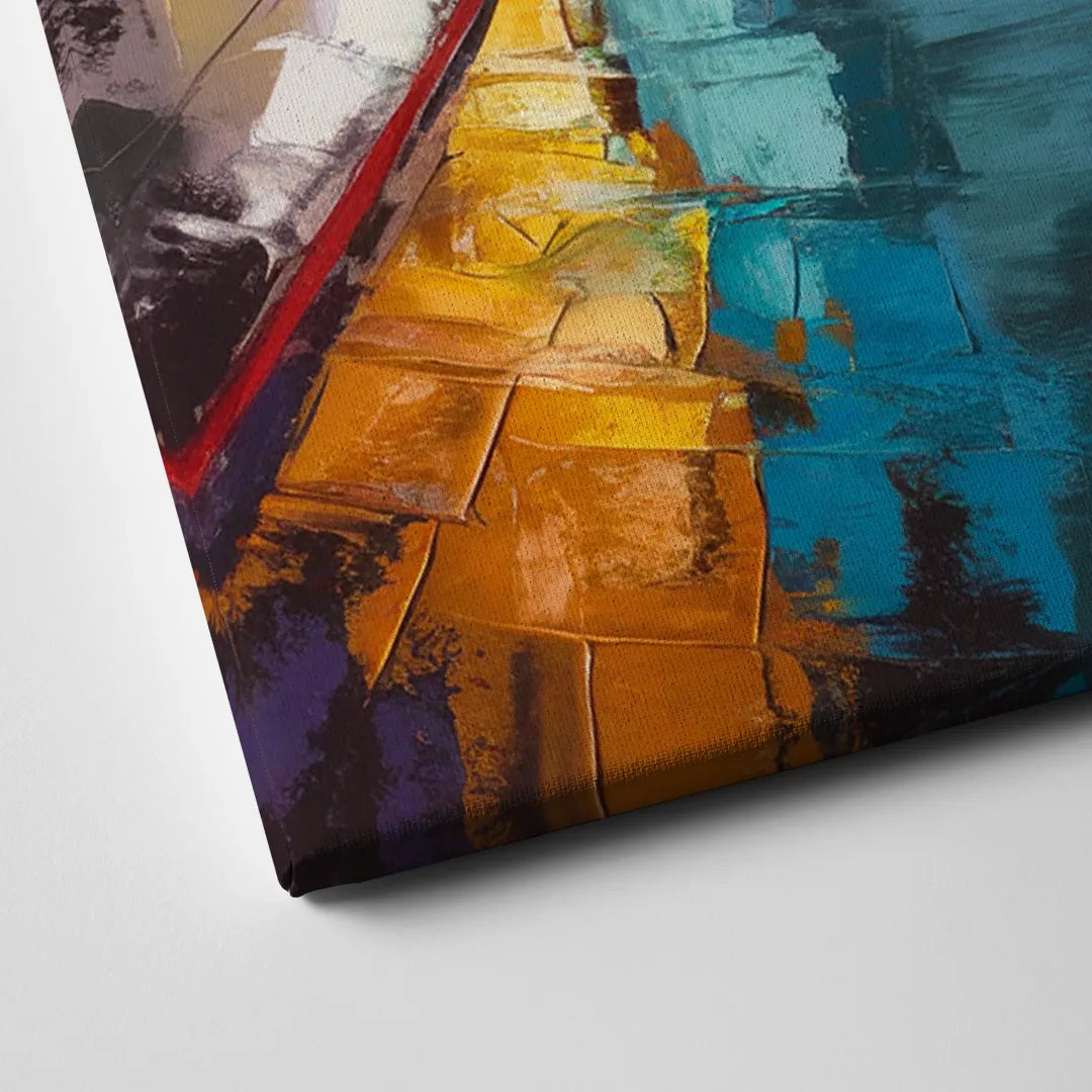 San Jose Vibrant Streets Canvas Close Up