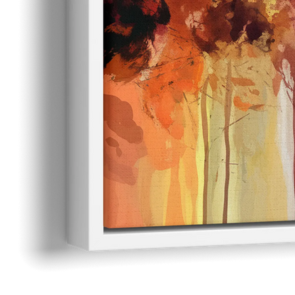 Indianapolis Downtown Skyline - Close-Up White Frame Canvas