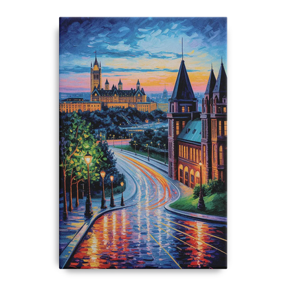 Parliament Hill Twilight - Canvas Wall Art