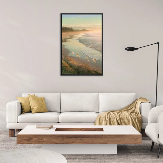 Sitka Tranquil Shores - Living Room Black Frame Canvas