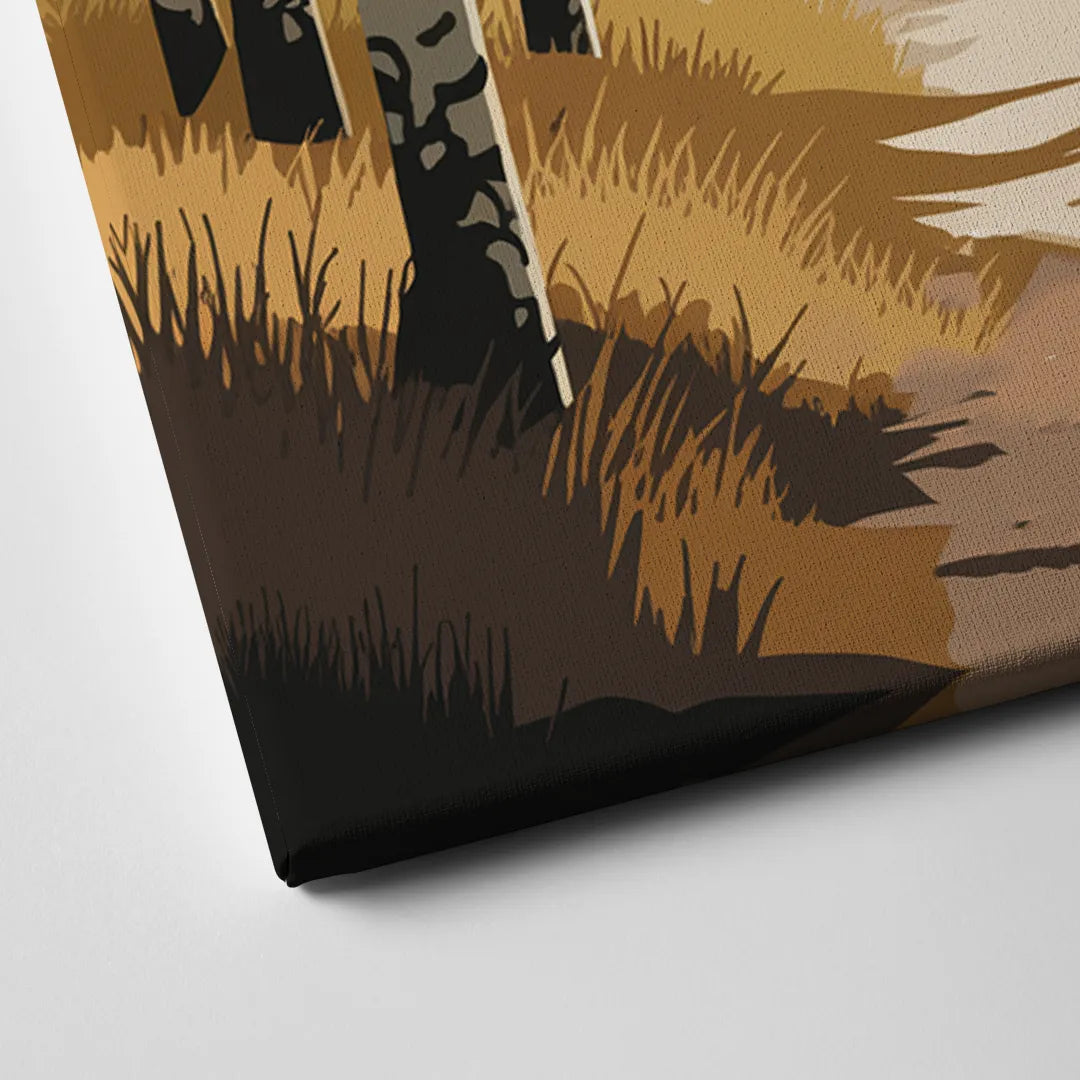 Aspen Dreamy Forest Canvas Close Up