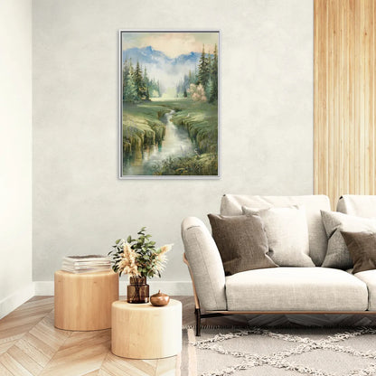 Burlington Nature Escapes - Living Room White Frame Canvas