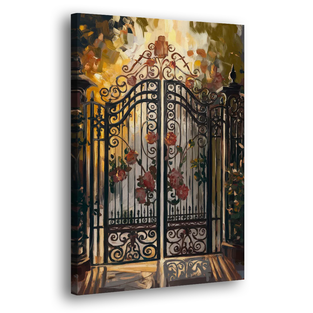 Charleston Iconic Gates - Canvas Print Art Sides
