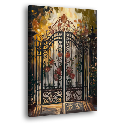 Charleston Iconic Gates - Canvas Print Art Sides