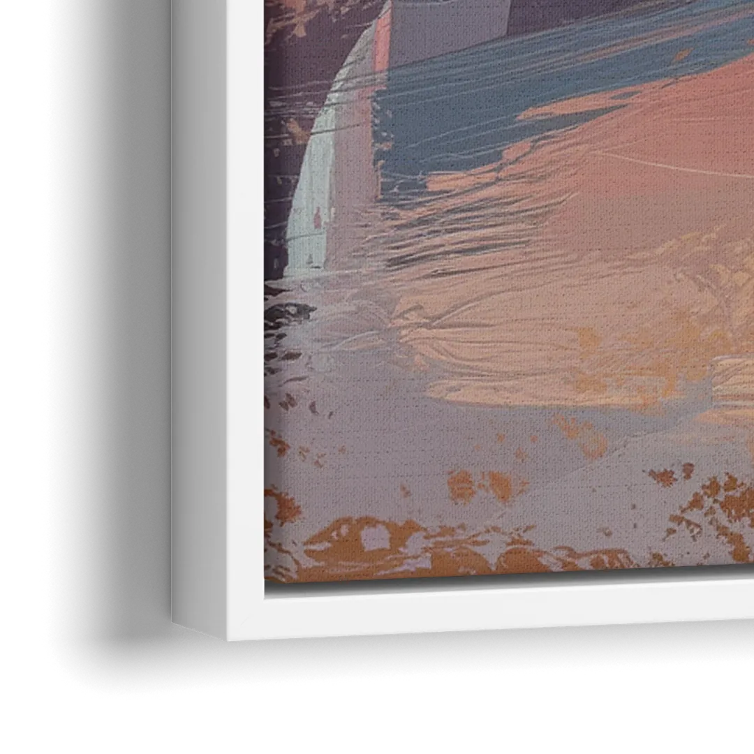 Cape May Beach Sunrise - Close-Up White Frame Canvas