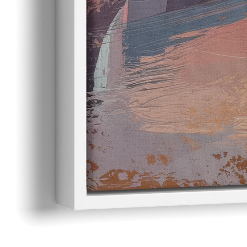 Cape May Beach Sunrise - Close-Up White Frame Canvas