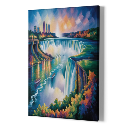 Niagara Falls Tunnel View - Canvas Print Art Sides