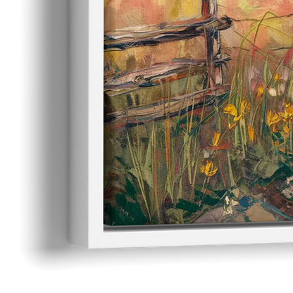 Bozeman Mountain Views - Close-Up White Frame Canvas