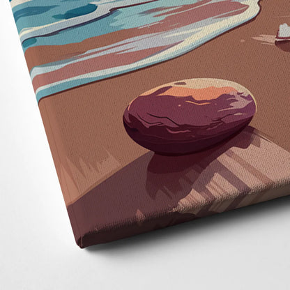Corpus Christi Beach Sunset Canvas Close Up
