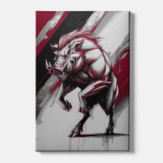 Little Rock Razorbacks Tribute - Canvas Wall Art
