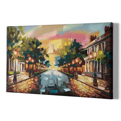 Richmond Monument Avenue - Canvas Print Art Sides