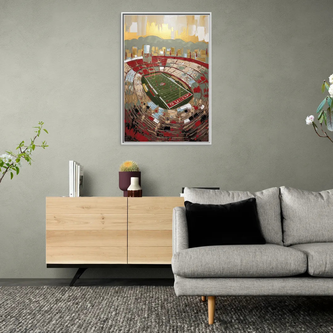 Albuquerque Lobo Pride - Living Room White Frame Canvas