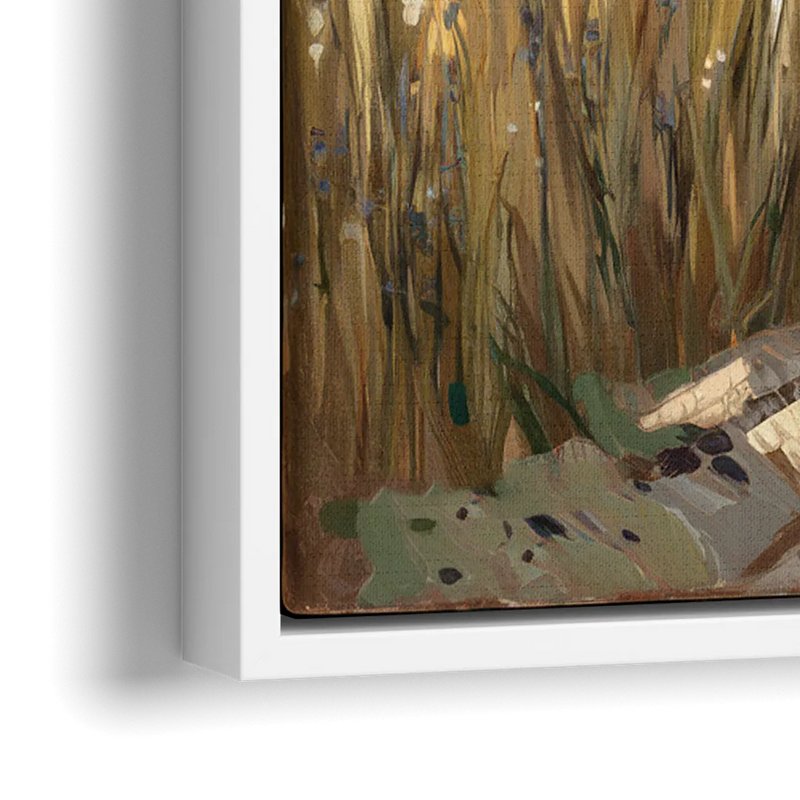 Burlington Rustic Charm - Close-Up White Frame Canvas