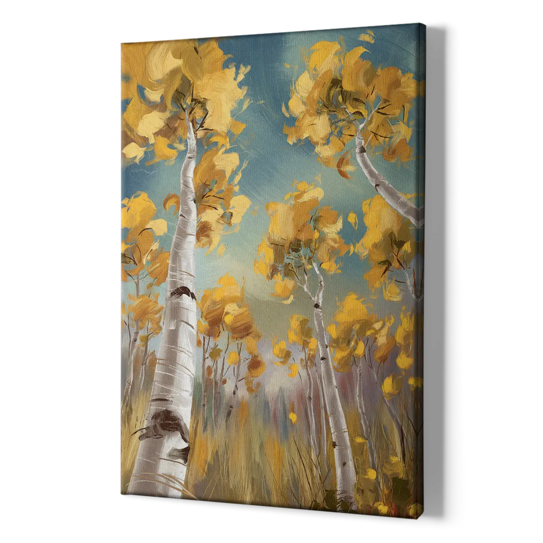 Aspen Tree Canopy - Canvas Print Art Sides