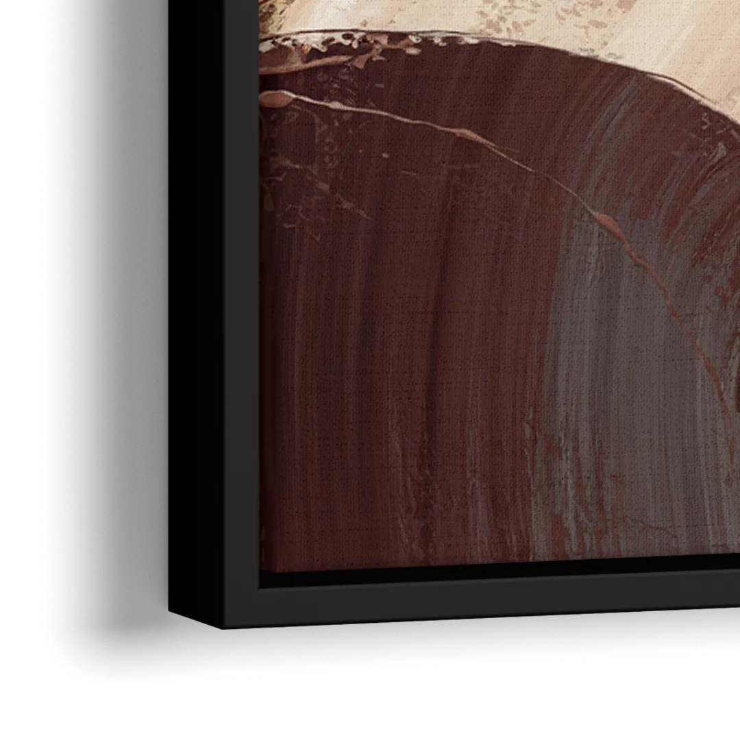 Santa Fe Desert Sunrise - Close-Up Black Frame Canvas