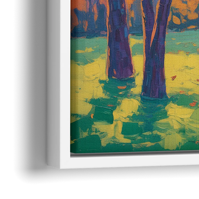 Ottawa Autumn Foliage - Close-Up White Frame Canvas