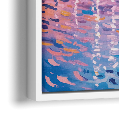 Vancouver Burrard Inlet - Close-Up White Frame Canvas