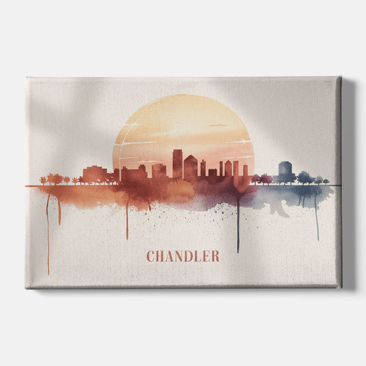 Chandler Skyline View - Canvas Wall Art