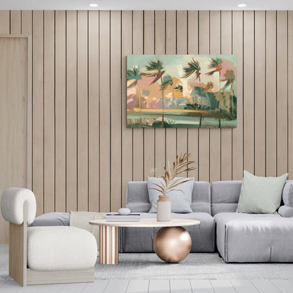 Charleston Palmetto Trees - Canvas Wall Art Living Room