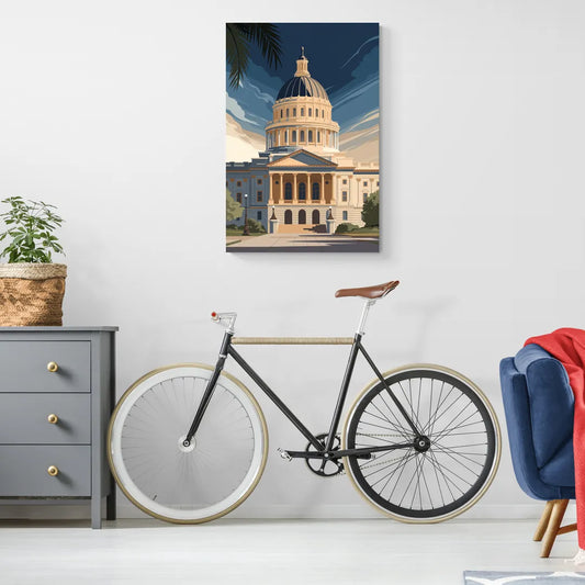 Sacramento Capitol Building - Canvas Wall Art Living Room