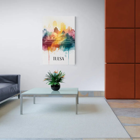 Tulsa Urban Charm - Canvas Wall Art Living Room