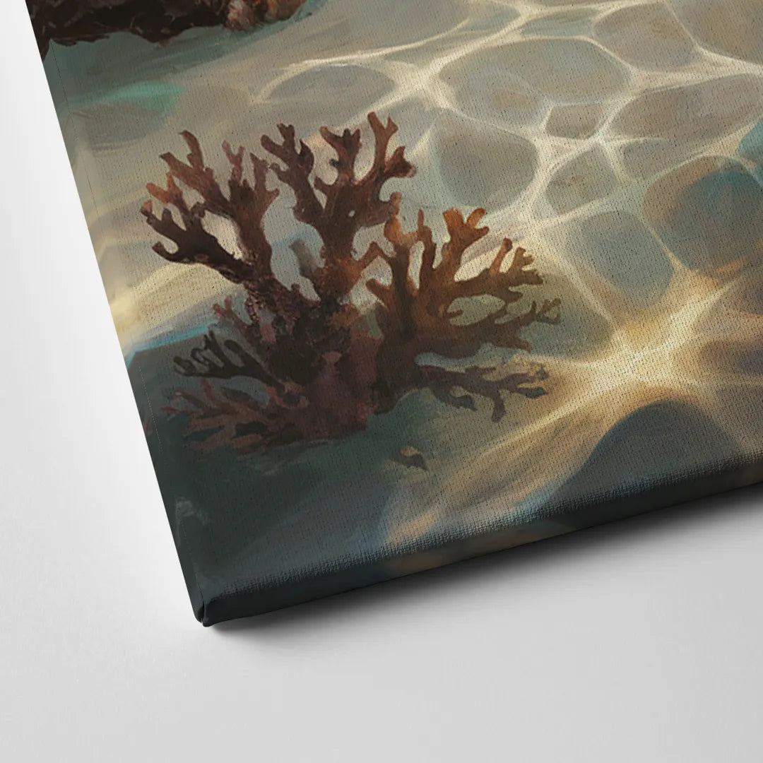 Hilton Head Island Sea Turtle Journey Canvas Close Up