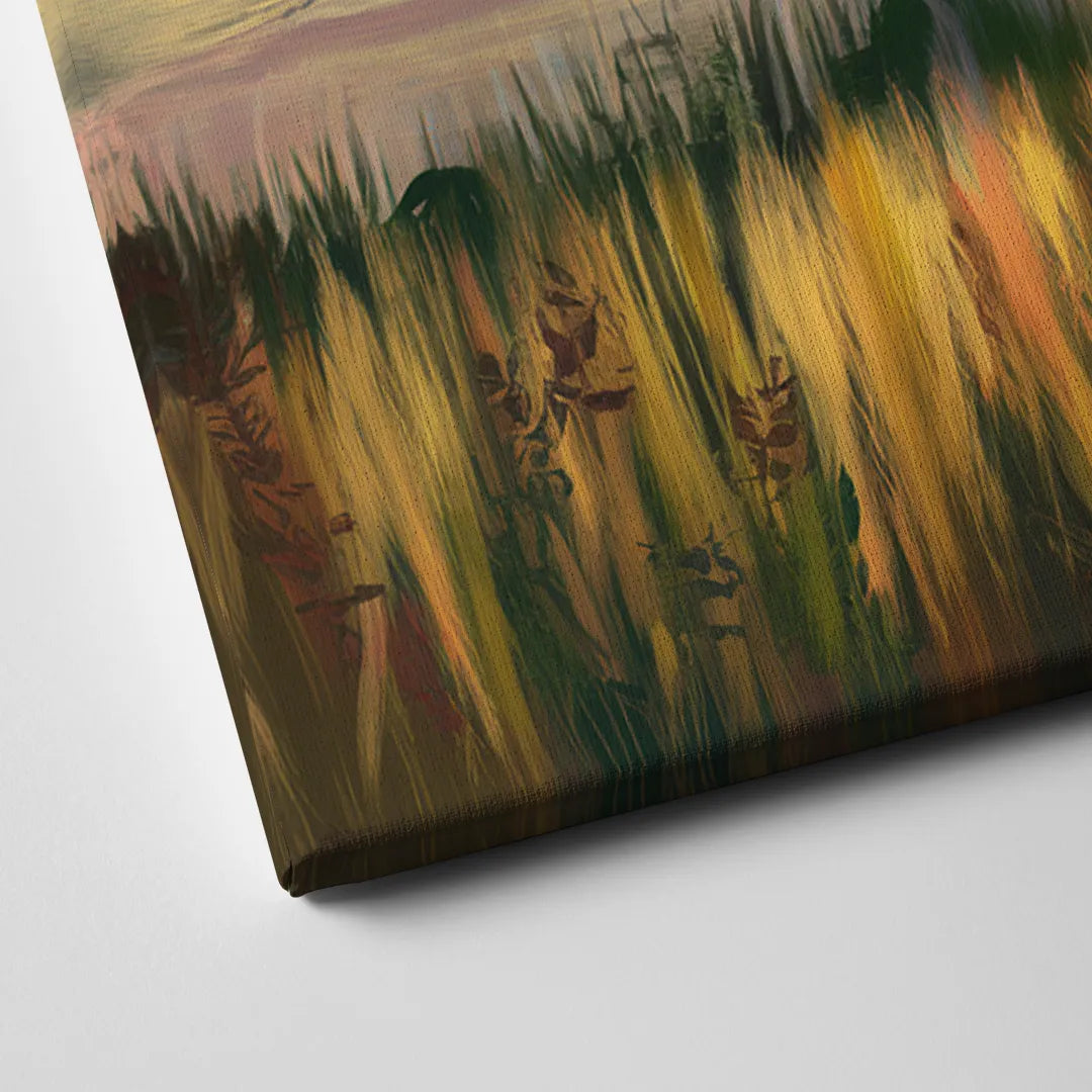 Tulsa Golden Hour Canvas Close Up