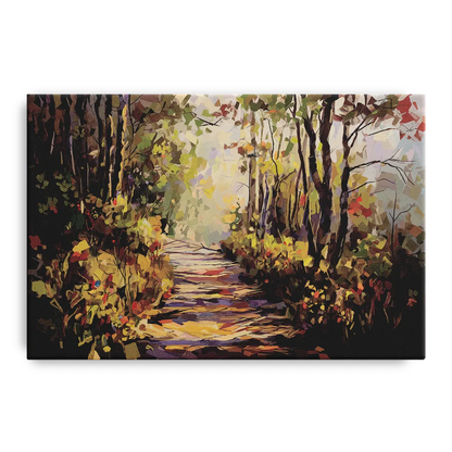 Gatlinburg Trail Through The Forest - Canvas Wall Art