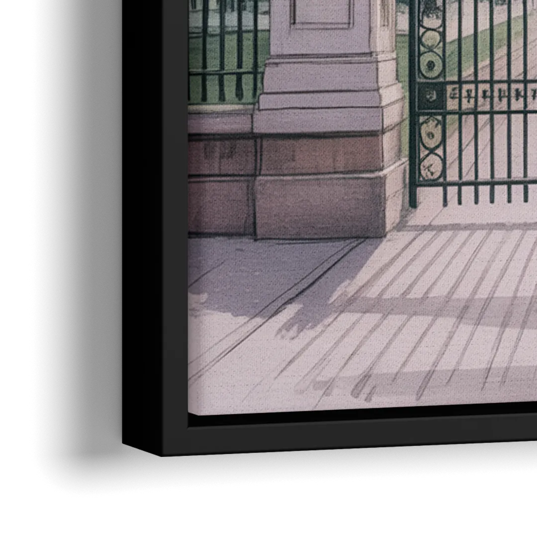 Trinity Bellwoods Park - Close-Up Black Frame Canvas
