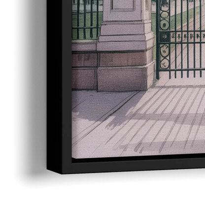 Trinity Bellwoods Park - Close-Up Black Frame Canvas