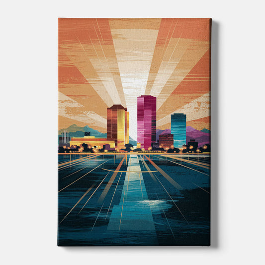 El Paso Downtown Vibes - Canvas Wall Art