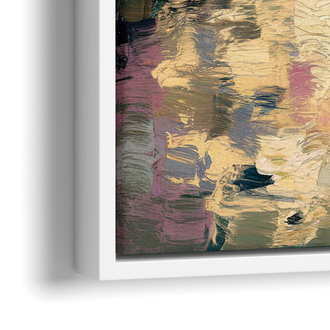 Denver Cherry Creek Charm - Close-Up White Frame Canvas