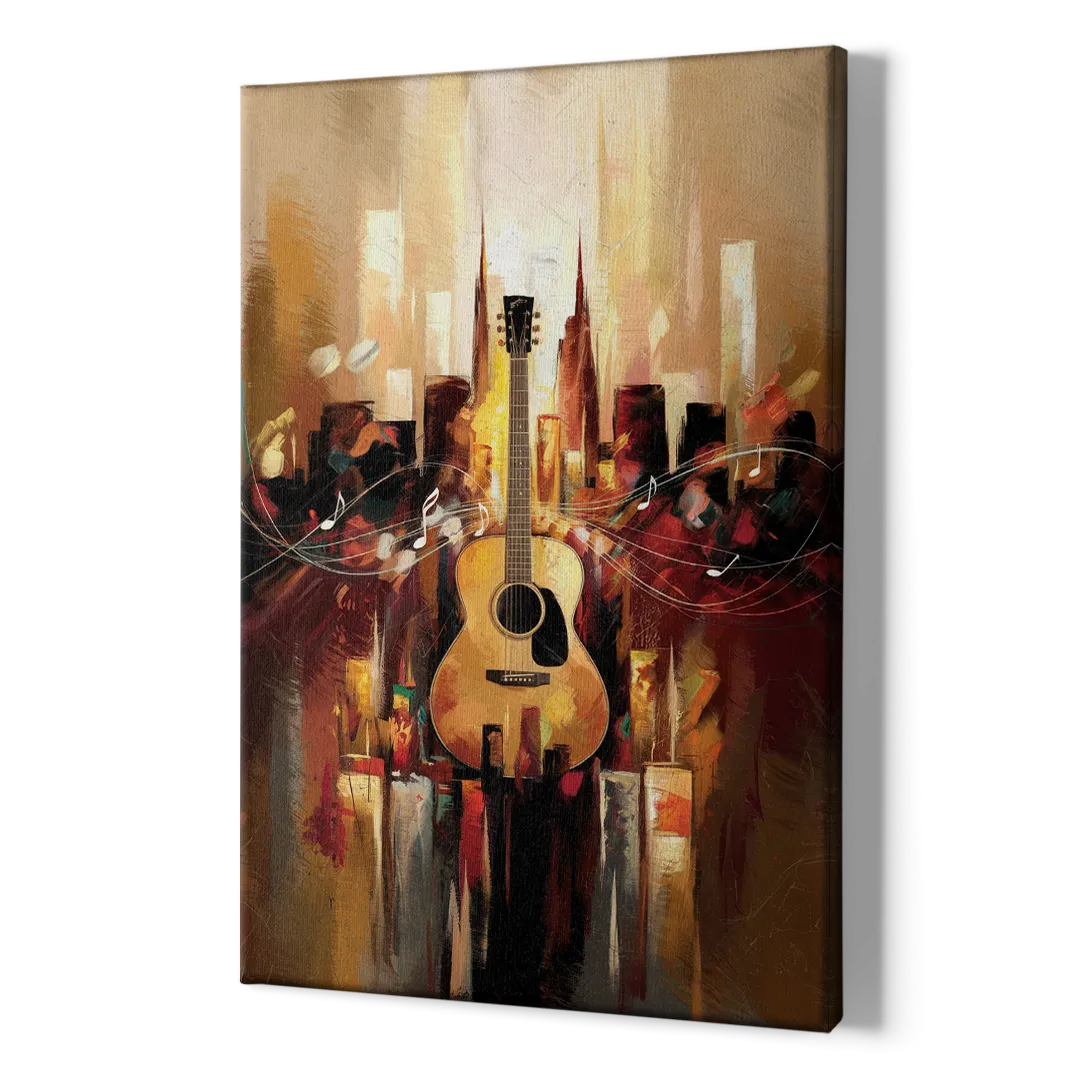 Nashville Country Music Vibes - Canvas Print Art Sides