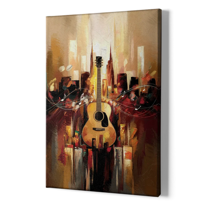Nashville Country Music Vibes - Canvas Print Art Sides