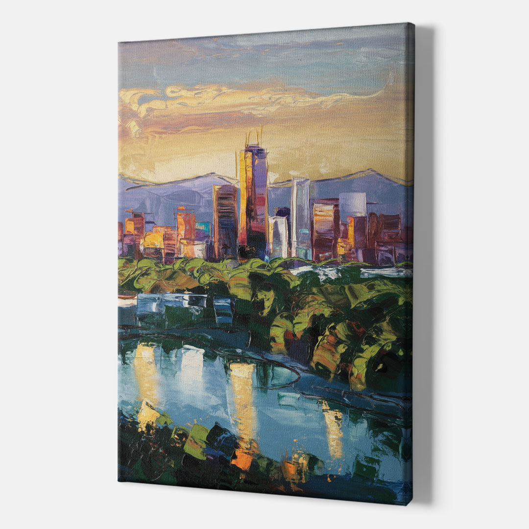 Ashland Skyline at Sunset - Canvas Wall Art Indoor