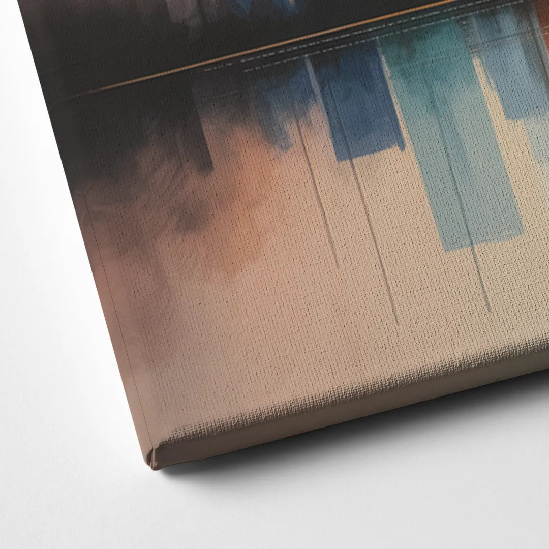 Vancouver Color Skyline Canvas Close Up
