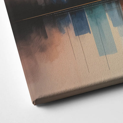 Vancouver Color Skyline Canvas Close Up