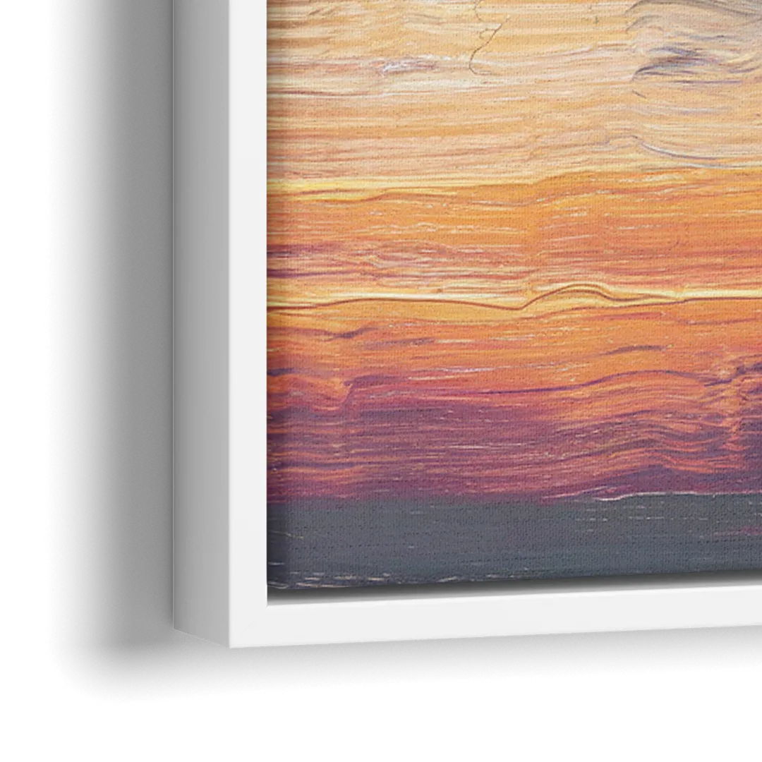 Des Moines Scenic Riverfront - Close-Up White Frame Canvas