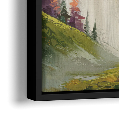 Breckenridge Mountain Sunrise - Close-Up Black Frame Canvas
