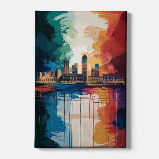 Buffalo Skyline Panorama - Canvas Wall Art