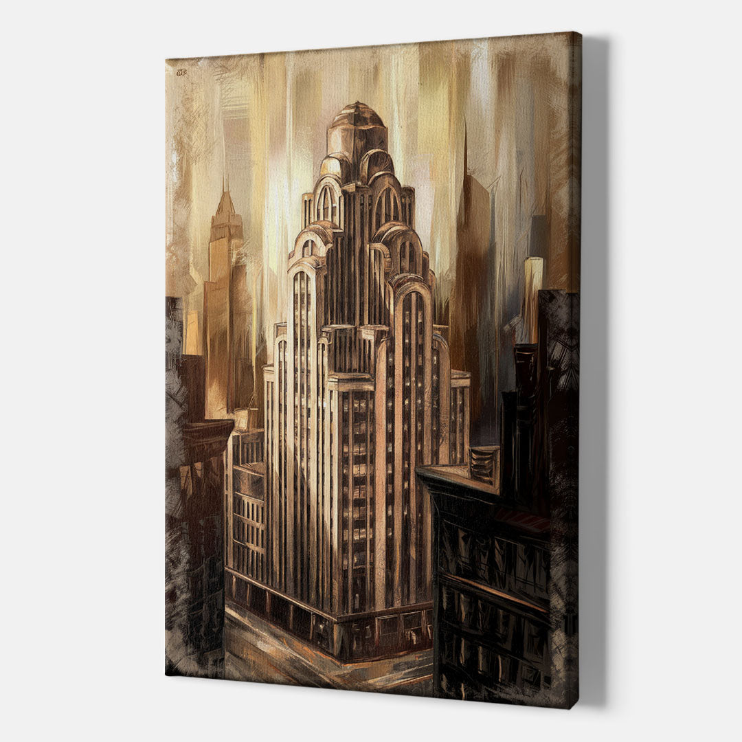 New York City Historic Architecture - Canvas Wall Art Indoor