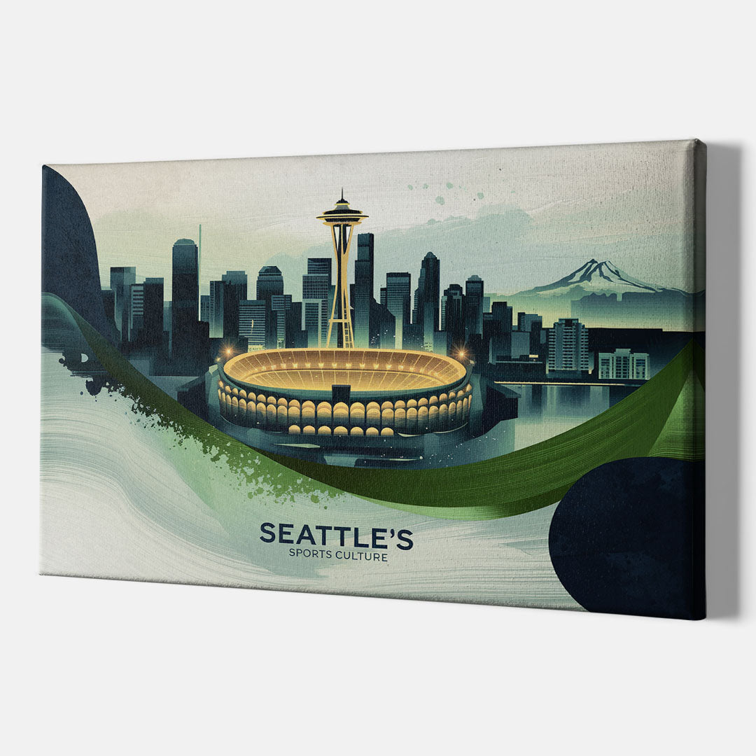 Seattle Sports Fans Unite - Canvas Wall Art Indoor