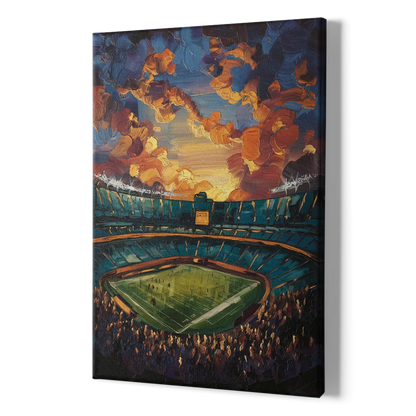 Oakland Coliseum Memories - Canvas Print Art Sides